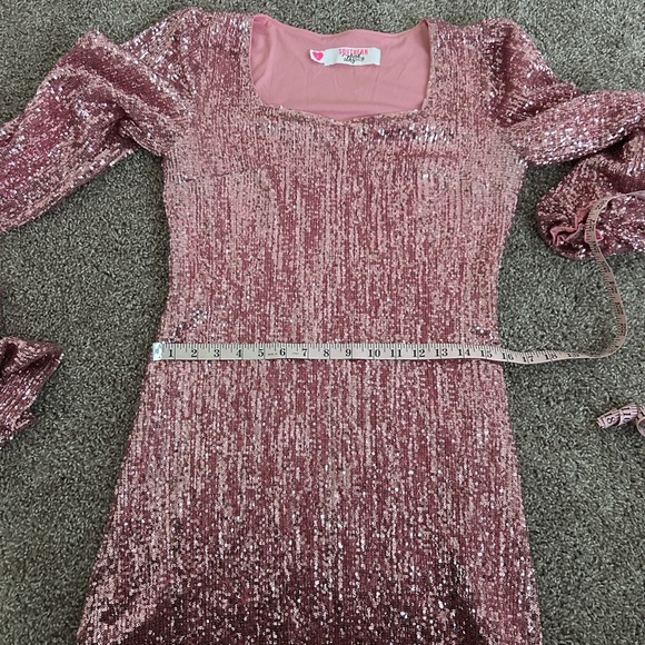 Pink Sequin Party Dress - Picture 7 of 10
